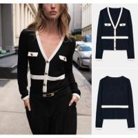 ราคา สไตล์ใหม่ผู้หญิงยุโรปสไตล์อเมริกันแฟชั่นทุกการแข่งขันคอวีแขนยาวตัดกันนุ่ม 0264405 (47852931584)