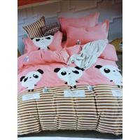 ราคา ผ้าปู7ฟุต !! ชุดเครื่องนอนพร้อมผ้านวม ลายหมีแพนด้า (3669844995)