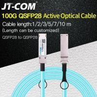 ราคา JT-COM 100g QSFP28 ถึง QSFP28 AOC สายไฟเบอร์ 1 M 2 M 3 M 5 M 7 M 10 M SFP + โมดูล OM3 OM4 Active Optical Cable ใช้งานร่วมกับ Cisco, mikrotik สนับสนุนความยาวที่กําหนดเอง (29664238564)