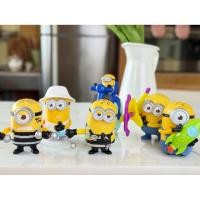 ราคา พร้อมส่ง โมเดลของเล่นแมคโดนัลด์(McDonald's) แฮปปี้มีล Happy Meal ชุด Despicable Me 3 (Minions)(2017)(แกะแล้ว)(6ตัว) (28189309497)