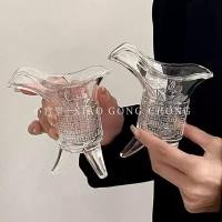 ราคา Ins Creative ตลก Qin Shihuang นมชาถ้วยแก้วถ้วยอิมพีเรียลถ้วยโบราณสามขาถ้วยโบราณสีเทาถ้วยไวน์ (29643522205)