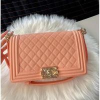 ราคา New Chanel boy 10 peach shw holo29 fullset+ใบเสร็จ (21632847188)