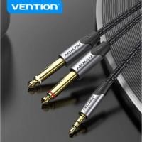 ราคา Vention 3.5mm to Double 6.5mm TRS Cable AUX Male Mono 6.5 Jack to Stereo 3.5 Jack Audio Cable for Mixer Amplifier 6.35mm (18771783218)