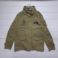 ราคา FRJ JEANS M65 FIELD JACKET ARMY FASHION WITH HIDDEN HOODIE SIZE L (17893614101)