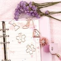 ราคา คลิปหนีบกระดาษ โรสโกลด์ Rose Gold Paper Clip mimisplan (1114532249)