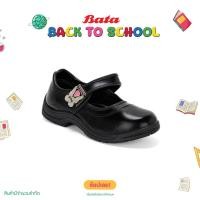ราคา BATA บาจา รองเท้านักเรียน รองเท้าสีดำ รองเท้านักเรียนหญิง ลายผีเสื้อ สีดำ 4416011 (20656222621)
