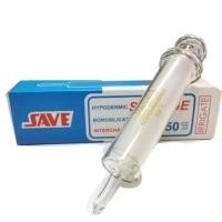 ราคา ไซริงค์แก้ว 50ml. Glass Syringe Save (44222992588)