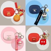 ราคา For Shokz OpenDots One Case Shokz OpenDots One Silicone Soft Case Cute SpongeBob SquarePants Keychain Cartoon Burger Fries Pendant Shockproof Shell Case Protective Sleeve (27182234763)