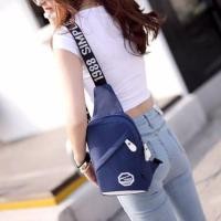 ราคา กระเป๋าคาดอกแฟชั่น สีน้ำเงิน (5631681283)