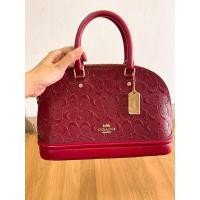 ราคา Coach โดมเล็ก สีแดง มีสายสะพาย crossbody (6126420853)