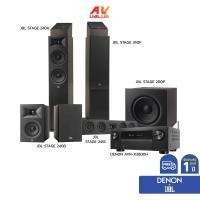 ราคา Denon AVR-X2800H & JBL Stage 245C+240B+240H+200P+260F - Dolby Atmos Home Theater Set (ATMOS DOUBLE ESPRESSO 1) (27180156819)