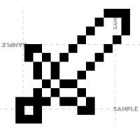 ราคา minecraft sword ดาบมายคราฟ สติกเกอร์ 2 แผ่น งานตัดประกอบ (24151297259)