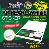 ราคา A3++ PP Pearl White Sticker / Glossy / Sticker Kalis Air / Label Sticker / Frozen Sticker / Laser Printer Sticker (55803591467)