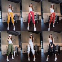 ราคา พร้อมส่ง กางเกงวินเทจ ขาจั้ม (2018974696)