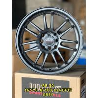 ราคา ล้อแม็ก RE30 4รู100/114 สีเทา กว้าง7 ขอบ16นิ้ว (ราคา4วง) (40955175384)