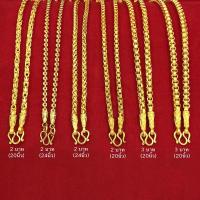 ราคา สร้อยคอทอง หนัก 2,3,5บาท เหมือนจริงแยกไม่ออก ลายสี่เสา, ผ่าหวาย, ทาโร่, คตกิต ยาว 20-24 นิ้ว ใส่แทนของจริงได้ ทองไมครอน (9578335841)