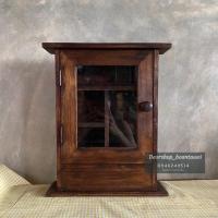 ราคา [ พร้อมส่ง ] ตู้ยา ตู้ยาไม้สัก ตู้ยาสามัญประจำบ้าน (ขนาดเล็ก) (13538800836)