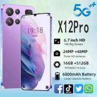 ราคา มือถือ X12 Pro 5G 16+512GB 6800mAh 5G มือถือ WIFI Android ราคาถูก มือถือเกมมิ่ง รับประกัน 1 ปี (27883115057)