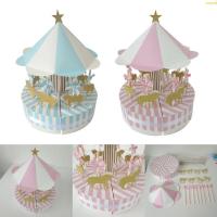 ราคา (ส่วนลดสูง)oyalking.th Delicate Carousels Paper Candy Box Sweet Boxes Party Favor Treat Boxs Favor Box (57654718365)