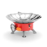 ราคา เตาเตาตั้งแคมป์แบบพกพาเตาปิคนิคแบบพกพาบาร์บีคิวปิกนิกเตากันลมถังแก๊สยาวดอกบัวกลางแจ้ง GJTF (43776911086)