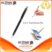 ราคา 2 in 1 Capacitive Touch Screen Stylus Ball Point Pen for Touch Screen (Black) (2420149744)