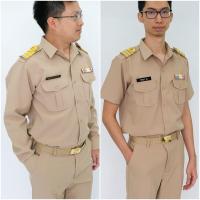 ราคา (ขายแยก/ยกเซต)ชุดข้าราชการชายแขนยาว/แขนสั้น ชุดกากี ชุดข้าราชการ เสื้อข้าราชการ กางเกงข้าราชการ (23805788040)