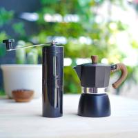 ราคา (สีดำ) ชุดหม้อต้มกาแฟสด มอคค่าพอท 3cup/6cup + เครื่องบดเมล็ดกาแฟ มือหมุน (13419706608)