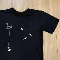 ราคา เสื้อยืดแขนสั้น T-shirt สกรีนลายปลาฉลาม (4450696658)