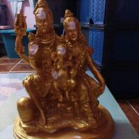 ราคา พระศิว-พระแม่อุมา-พระพิฆเนศเนื้อเรซิ่นสีทอง (23245960026)