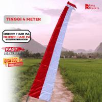 ราคา MERAH Red and White Lular Pennant ยาว 4 เมตร (57453981141)