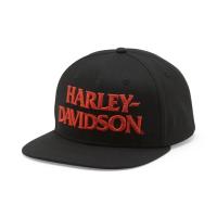 ราคา หมวกแก๊ป LIGHTNING EAGLE PANHEAD FITTED CAP - HARLEY BLACK 97787-25VM (42473788195)