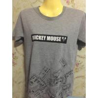 ราคา เสื้อยืดคอกลมแขนสั้นสีเทา (19189491152)