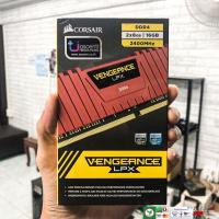 ราคา 16GB 8GBx2 DDR4 2400 CORSAIR VENGEANCE LPX RED (CMK16GX4M2A2400C14R) (8964326650)