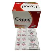 ราคา (ยกกล่อง50แผง)Cemol centralพาราเซตามอล 500 มก.บรรเทาปวด ลดไข้ 8367 (29203014795)