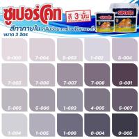 ราคา ICI Dulux สีม่วง ซุปเปอร์โค้ท สีทาภายใน ฟิล์มด้าน ขนาด 3 ลิตร สีทาบ้าน สีทาภายใน ไร้กลิ่น สีน้ำอะคริลิค สีน้ำพลาสติก (21232515394)