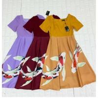 ราคา เดรสปลาคราฟสาวบิ๊กไซส์ป้ายนานาสีเหลืองทอง (6580340780)