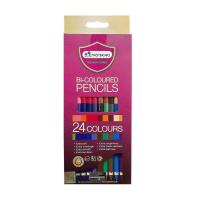 ราคา 24สี 2หัว สีไม้ Master Art มาสเตอร์อาร์ต ดินสอสี พร้อมกบเหลา (8261730516)