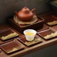 ราคา [ชุดน้ําชาระดับไฮเอนด์] ที่รองแก้วทองแดงขนาดเล็กฉนวนที่วางแก้วดีบุกเงินที่ใส่ชาอุปกรณ์พิธีชงชารูปแบบการแกะสลักทําด้วยมือโบราณ (51155355181)