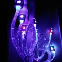 ราคา สายชาร์จไอโฟน5/5s/6/6s/6plus/ไอแพด/ไอพอด มีไฟเรืองแสง (673184926)