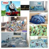 ราคา ลิขสิทธิ์แท้%THOMAS รถไฟโทมัส Sasin Premier(ซาตินพรีเมี่ย)ชุดเครื่องนอนลายการ์ตูนลิขสิทธิ์ ชุดผ้าปู3.5,5,6ฟุตPK063 PK05 (1446767633)
