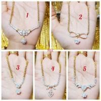ราคา สร้อยคอลายบล็อก จี้เพชรเงางามเล่นไฟวิบวับสวยเหมือนจริงงานคุณภาพเกินราคา น้ำหนัก1บาท (7546759881)