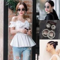 ราคา ต่างหูดารา ต่างหูแฟชั่น ต่างหูนำเข้า ต่างหูเกาหลี (1239334203)