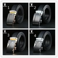 ราคา PLAYBOY เข็มขัดแบรนด์เนมที่มีชื่อเสียงของผู้ชายที่มีชื่อเสียง 100% คุณภาพดีหนังวัวแท้ Cowskin แท้รา (29262096652)