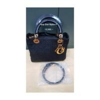 ราคา แท้CHRISTIAN DIOR Vintage Nylon Lady Dior Black (2806501228)