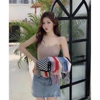 ราคา สายเดี่ยวไหมพรมถัก สายเดี่ยวคอวี คอV สายเดี่ยวเซ็กซี่ (24701461753)