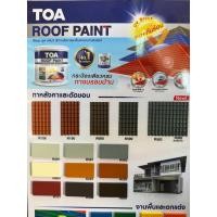 ราคา TOA roof paint สีทาหลังคาเอนกประสงค์ TOA ขนาด3.785ลิตร (40477102632)