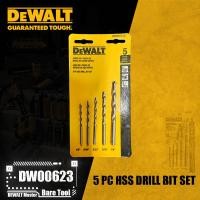 ราคา Dewalt DW00623 5 PC HSS DRILL BIT SET อุปกรณ์เสริมเครื่องมือไฟฟ้า (24537278882)