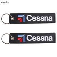 ราคา Nly 1PC Cessna ตัวอักษรทั้งสองรูปแบบเย็บปักถักร้อยพวงกุญแจรถจักรยานยนต์แหวนเครื่องประดับของขวัญอุปกรณ์เสริม N (28525378105)