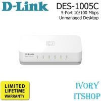 ราคา D-Link DES-1005C 5 Ports Ethernet Switch 10/100Mbps DES 1005C (27529137696)