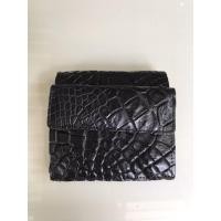 ราคา กระเป๋าสตางค์ใบสั้น กระเป๋าใส่การ์ด สีดำ ของใหม่ กระเป๋าหนังแท้ หนังจระเข้แท้ unisex (8755995679)